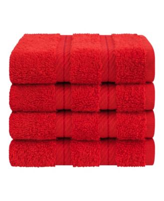 Edison Luxury 100% Turkish Cotton 4-Piece Washcloth Set