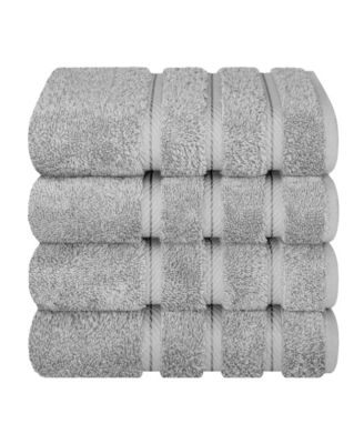 Edison Luxury 100% Turkish Cotton 4-Piece Hand Towel Set