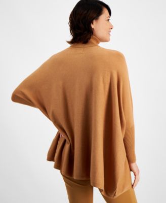 Women's Poncho Turtleneck Sweater, PXS-XXL, Macy's Exclusive