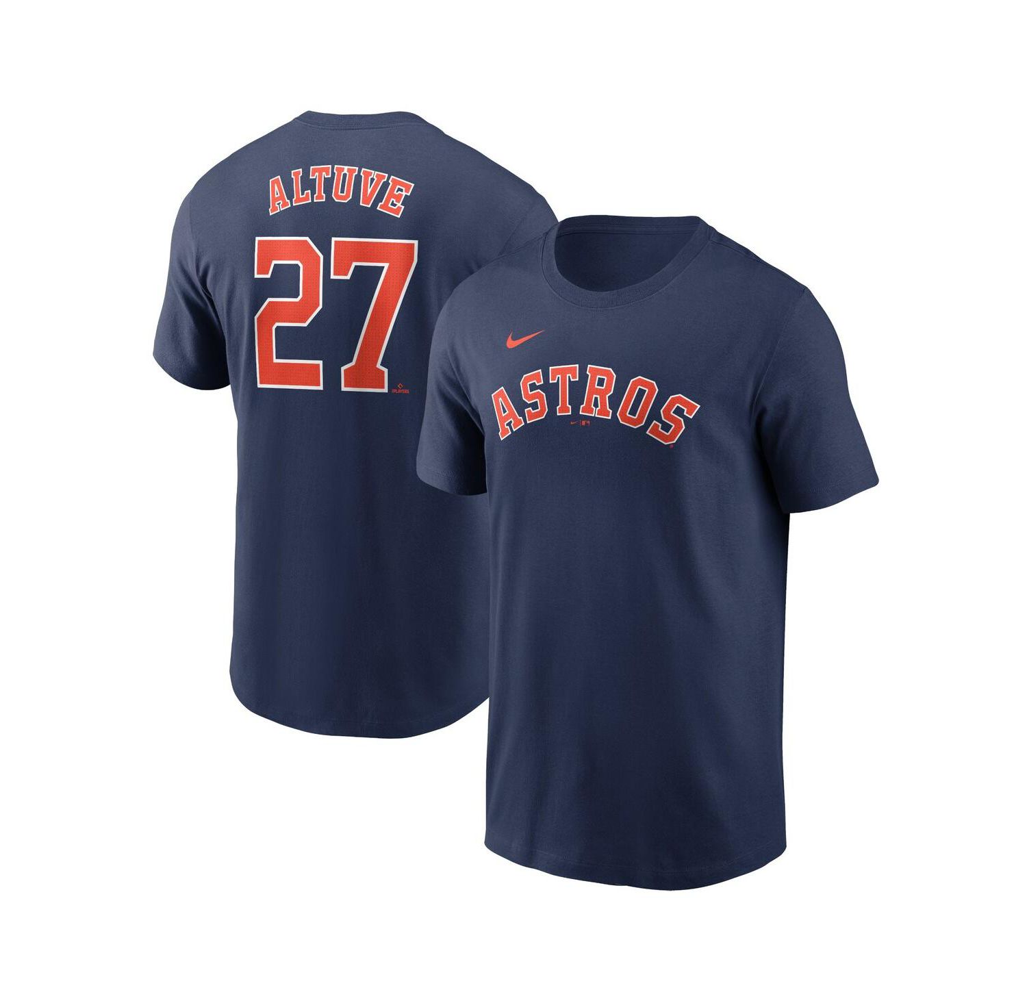 Men's Jose Altuve Navy Houston Astros Fuse Name & Number T-Shirt