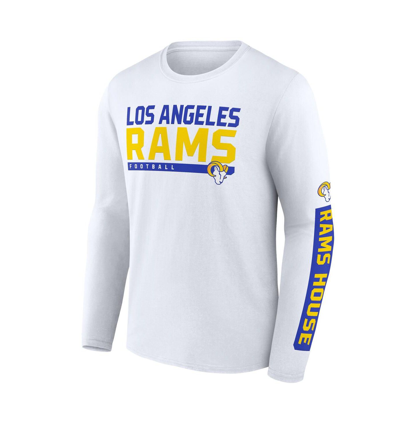 Мужские футболки Fanatics Royal/White Los Angeles Rams Two-Pack 2023 Schedule T-Shirt Combo Set — фото 3