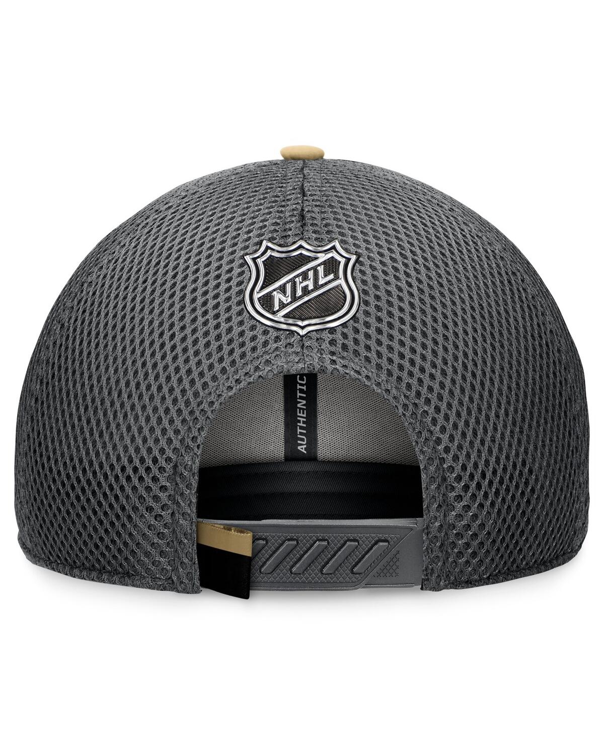 Fanatics Men'sVegas Golden Knights 2024 Nhl Draft on Stage Trucker Adjustable Hat - Charcoal, Gold