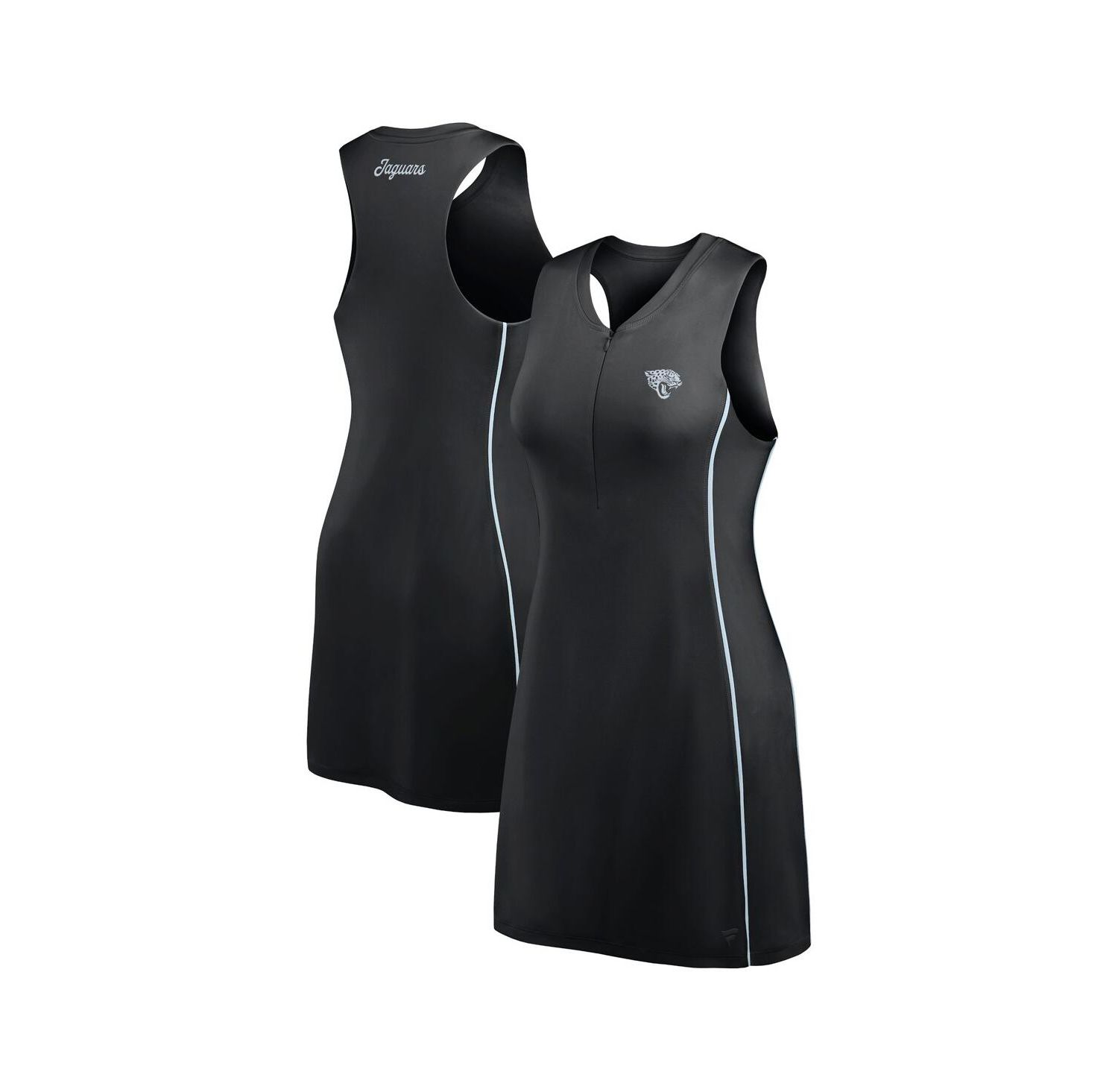 Women's Black Jacksonville Jaguars Studio Boost Athletic Half-Zip Dress
