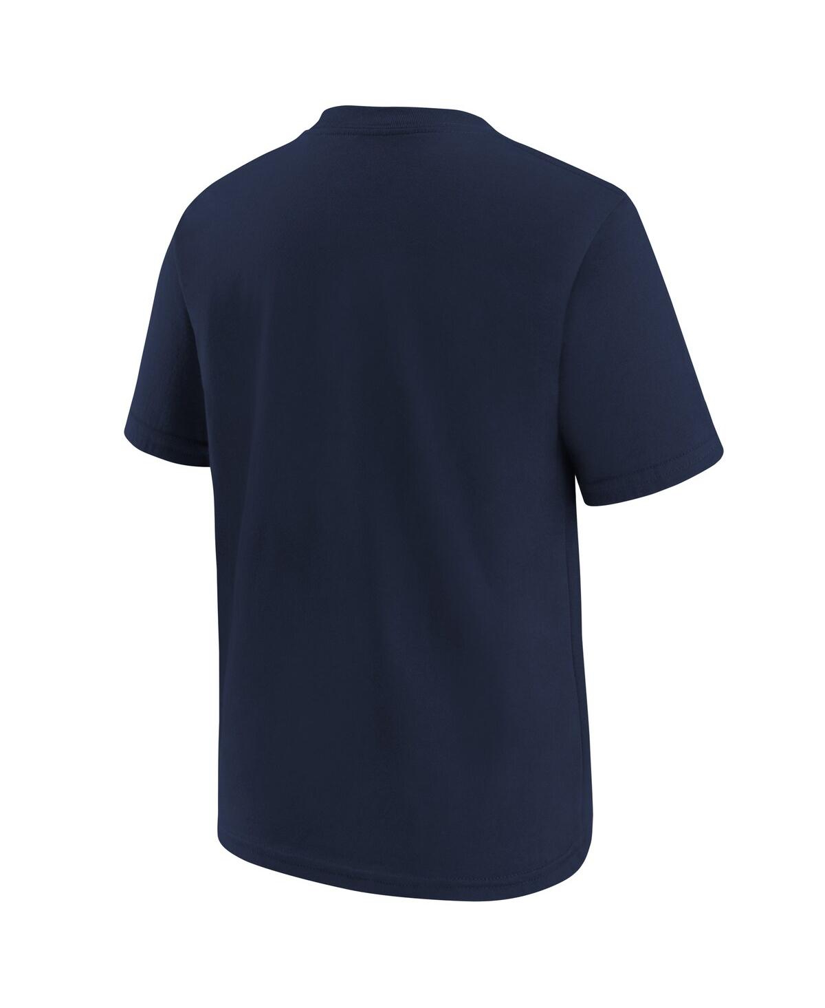 Nike Big Boys And Girls Navy Minnesota Twins 2024 City Connect Wordmark T-shirt In Navy