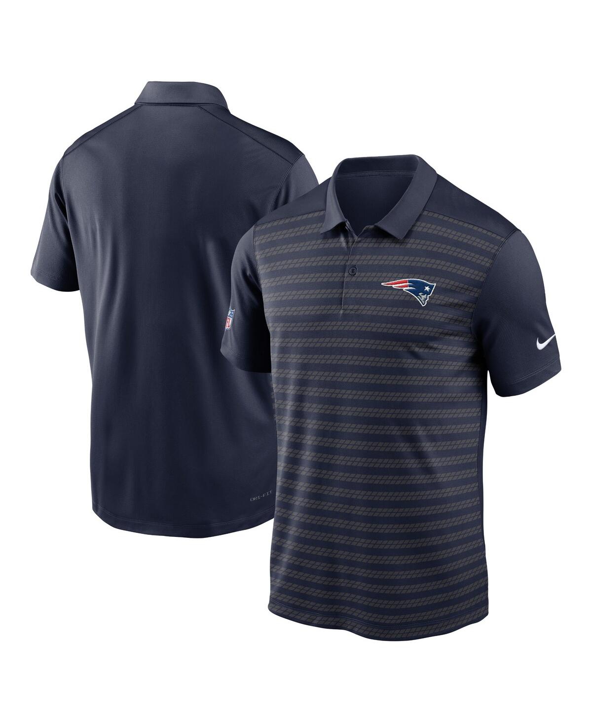 Nike Men's Navy New England Patriots 2024 Sideline Victory Performance Polo In Navy