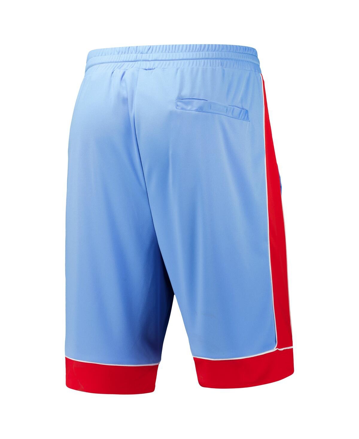 Starter Men'sRed Houston Oilers vintage - like Fan Favorite Shorts - Light Blue, Red