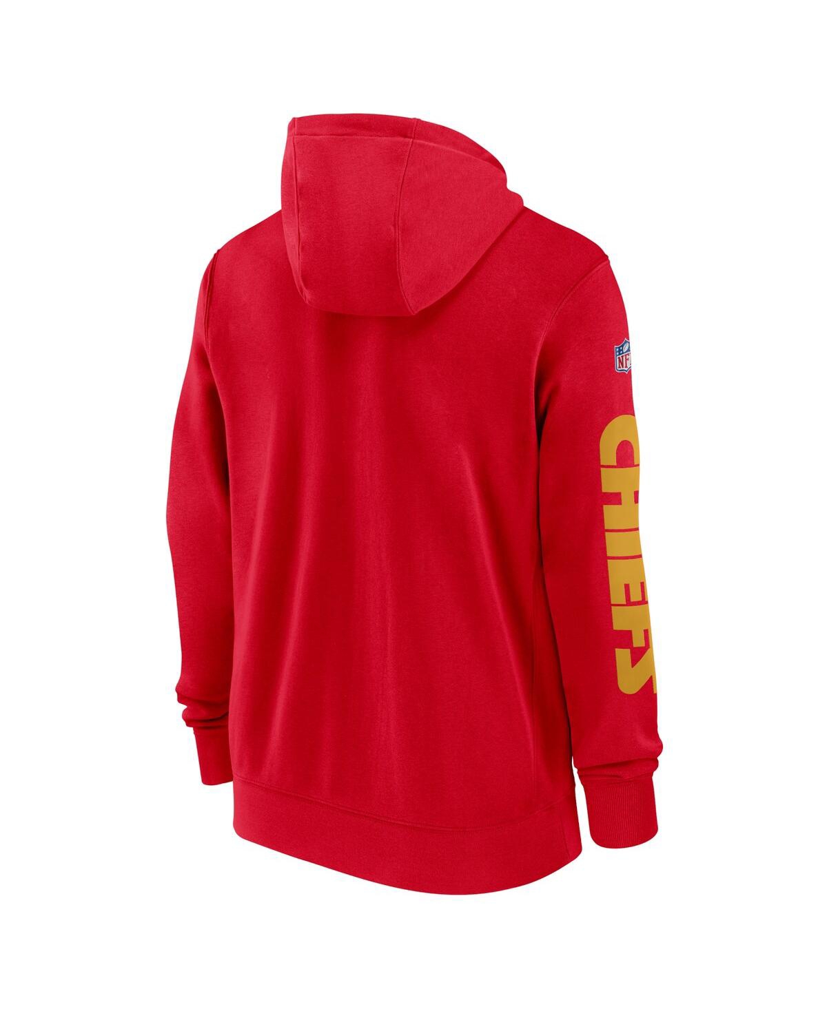 Nike Men'sKansas City Chiefs 2024 Sideline Club Full-Zip Hoodie - Red