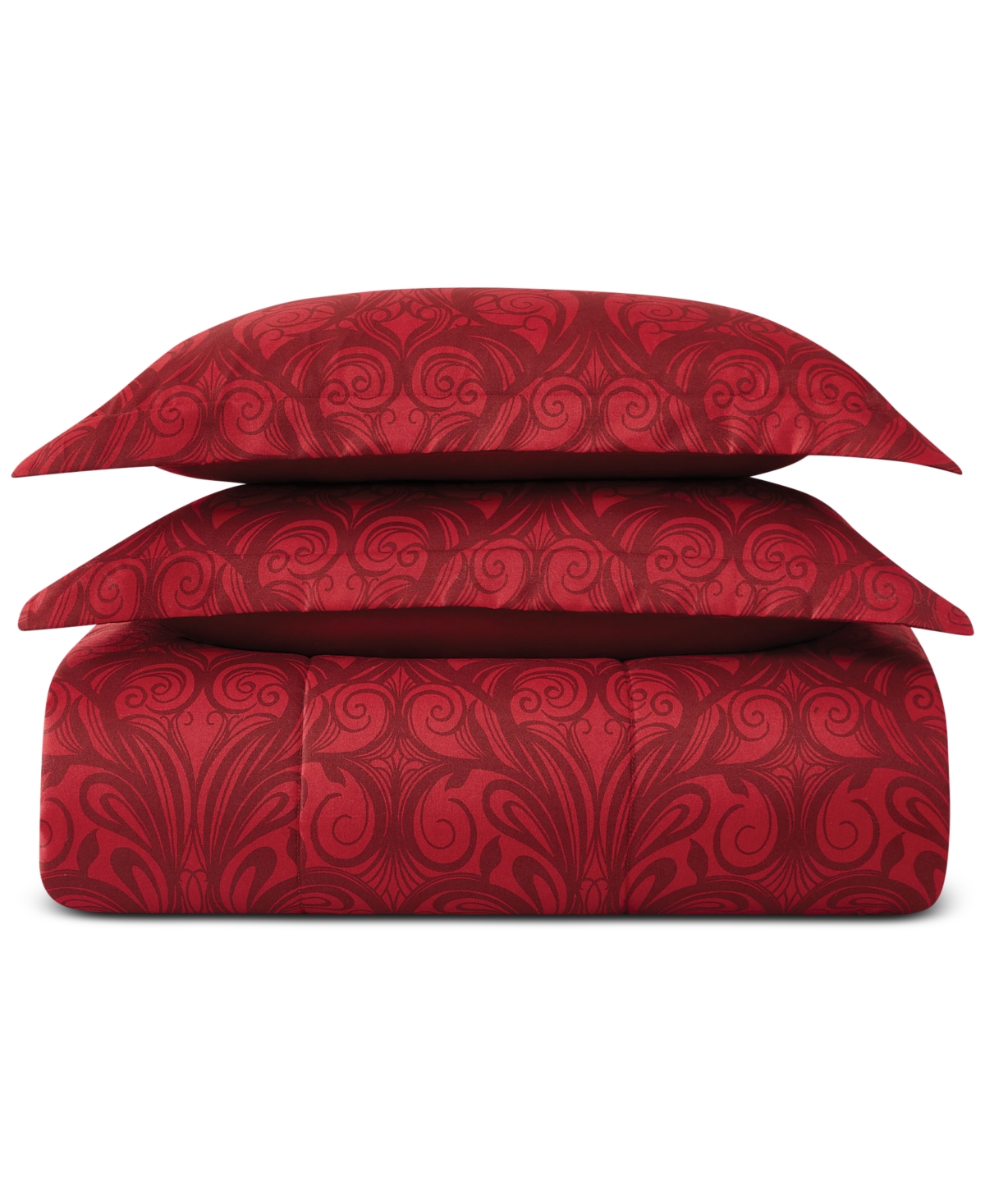 Pem America Nuveau Scroll 3-pc. Comforter Sets, Exclusively At Macy's In Red Multi