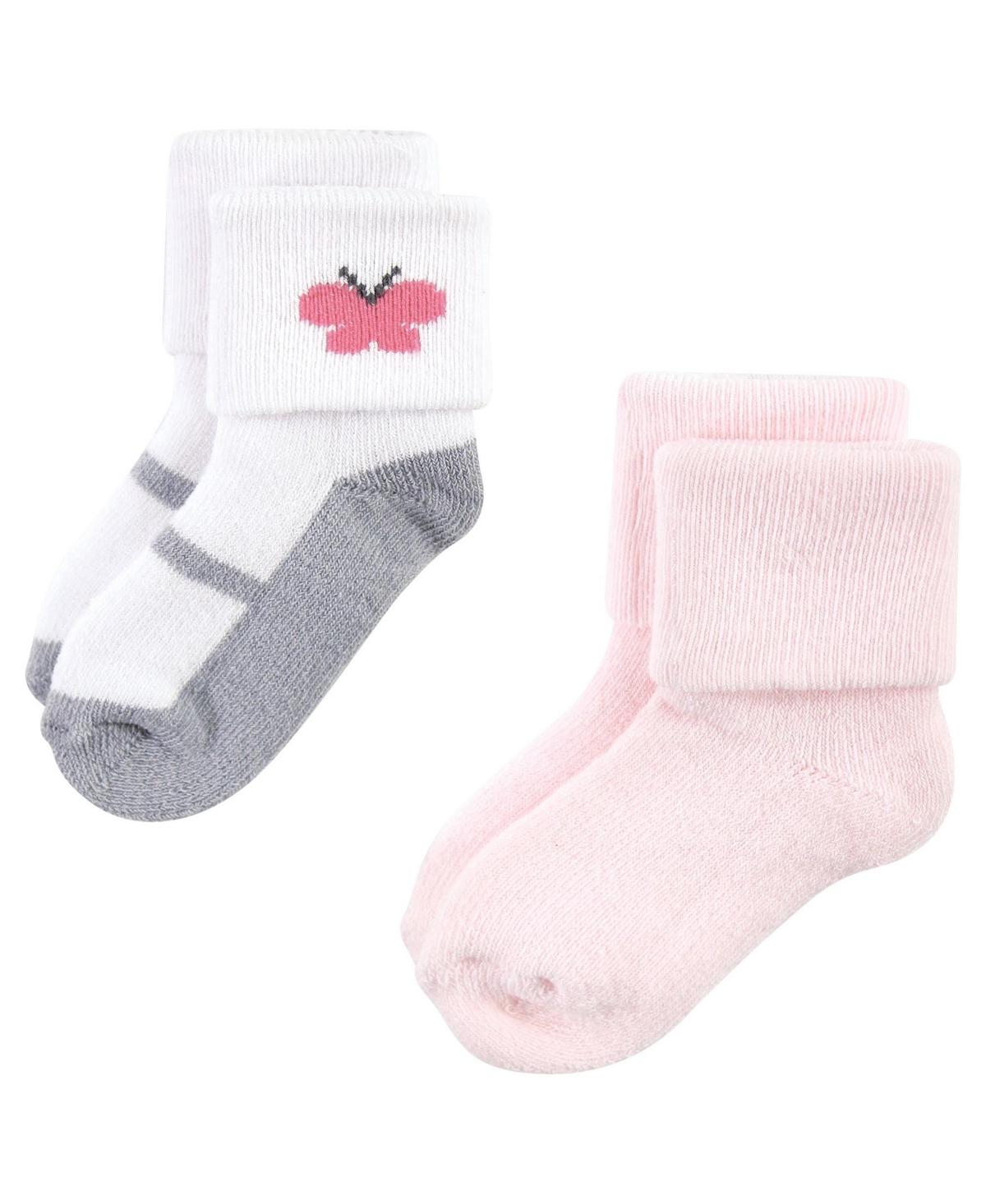 Hudson Baby Baby Girls Grow With Me Socks 12pk, Months - Bird