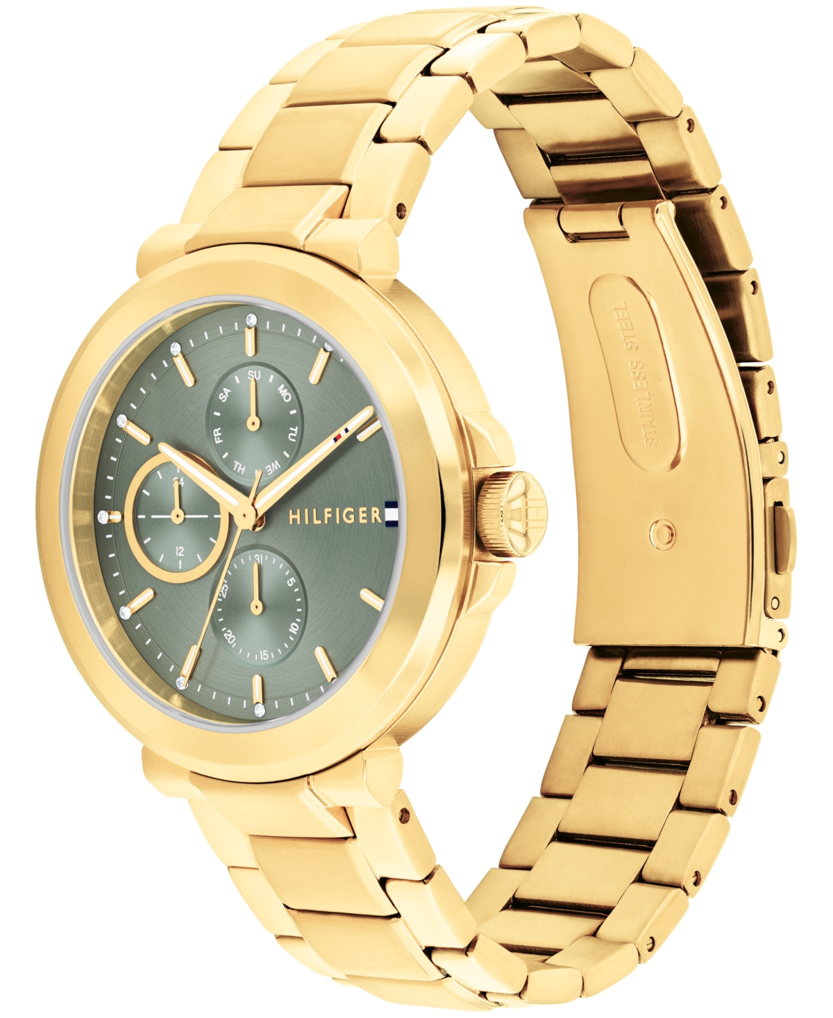 Tommy Hilfiger 38mm Casual Multifunction Watch In Gold