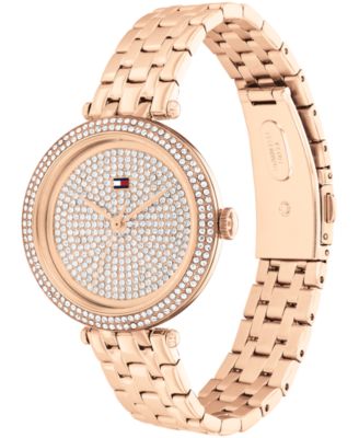 Women's Quartz Rose Gold Ionic Plated Steel Watch 34mm