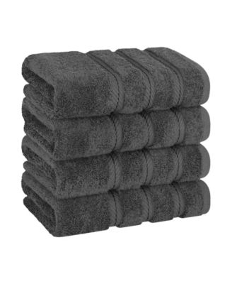 Edison Luxury 100% Turkish Cotton 4-Piece Hand Towel Set