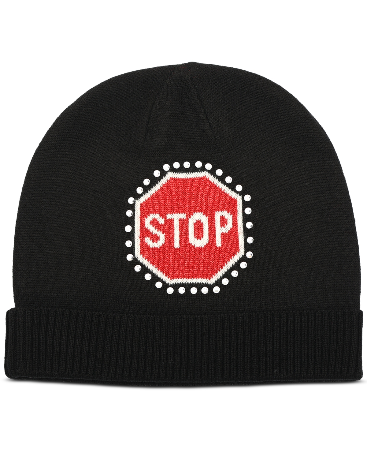 Kate Spade Women's Traffic Sign Beanie In Black