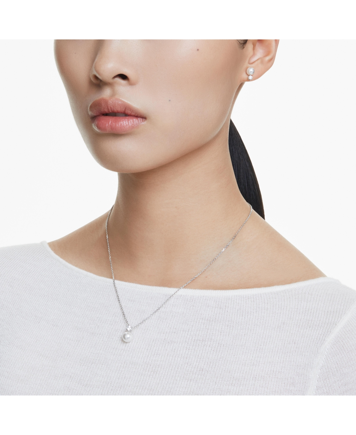 Swarovski Matrix Set In Silver