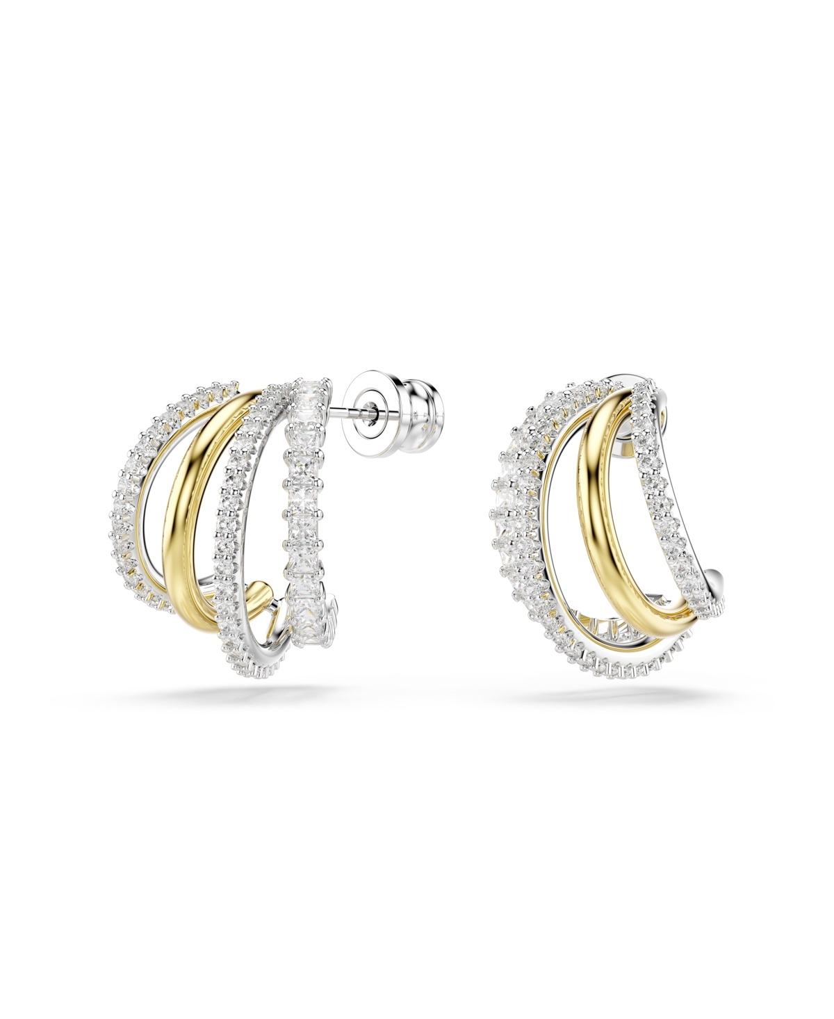 Swarovski Hyperbola Kreolen In Gold,silver