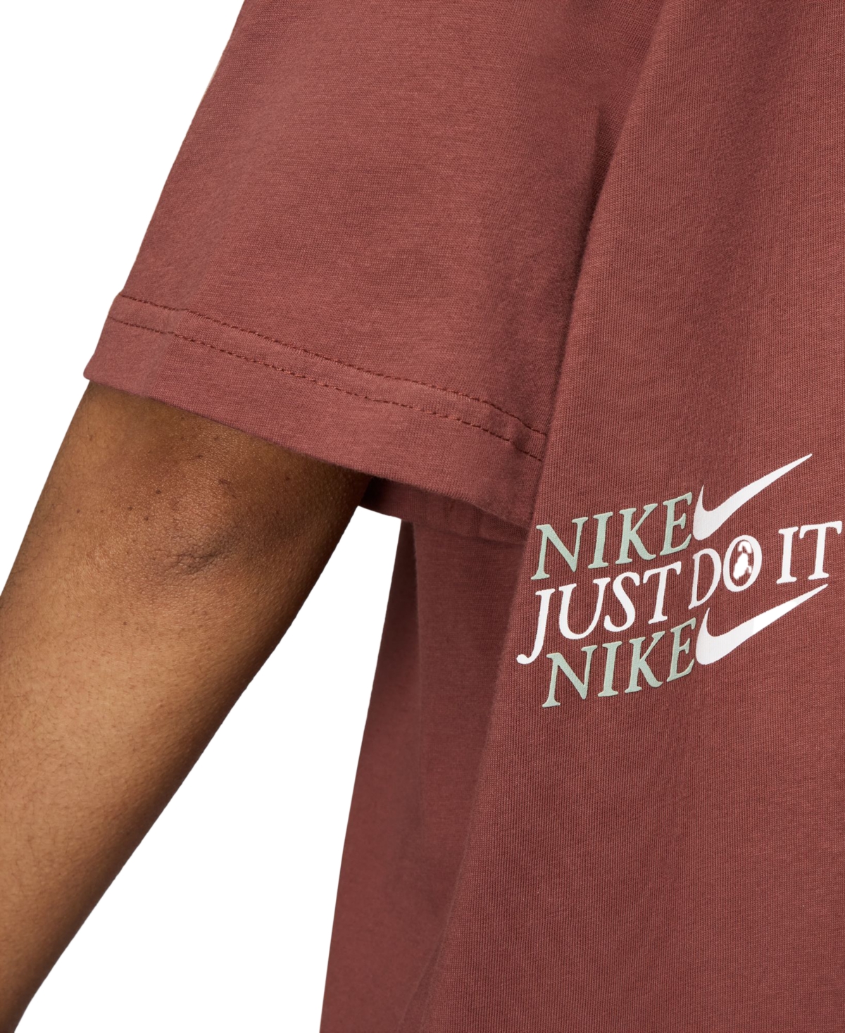 Nike Women's Sportswear Cotton Logo Crewneck T-Shirt -jade Horizon