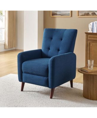 Moreno Modern Manual Recliner with Solid Wooden Legs