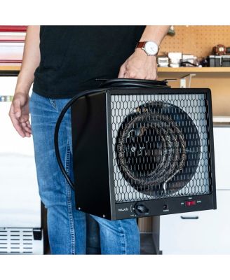 Portable 240v Electric Garage Heater, 600 sq. ft. with 6-Foot Cord Wrap and Carrying Handle, Perfect for Garages, Workshops and More