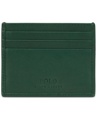 Polo Ralph Lauren Men's Polo Bear Leather Card Case - Macy's