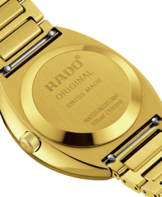 Unisex Swiss Automatic Original DiaStar Gold PVD Stainless Steel Bracelet Watch 38mm