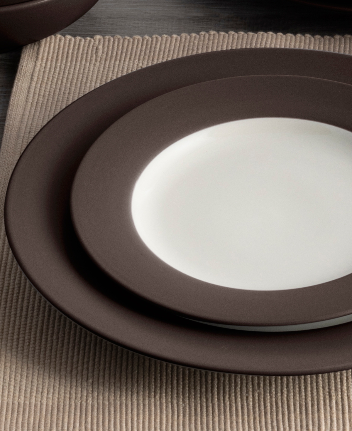 Noritake Colorwave Rim Dinner Plates, Set Of 4 In Clay