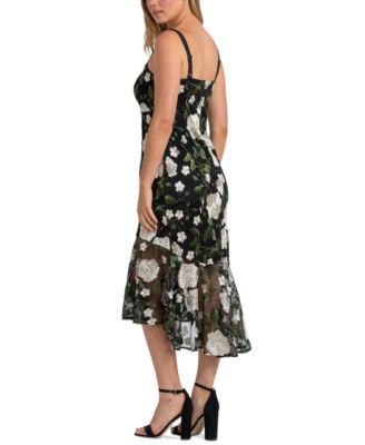 Sam Edelman Women's Floral Embroidered High-Low Dress - Macy's