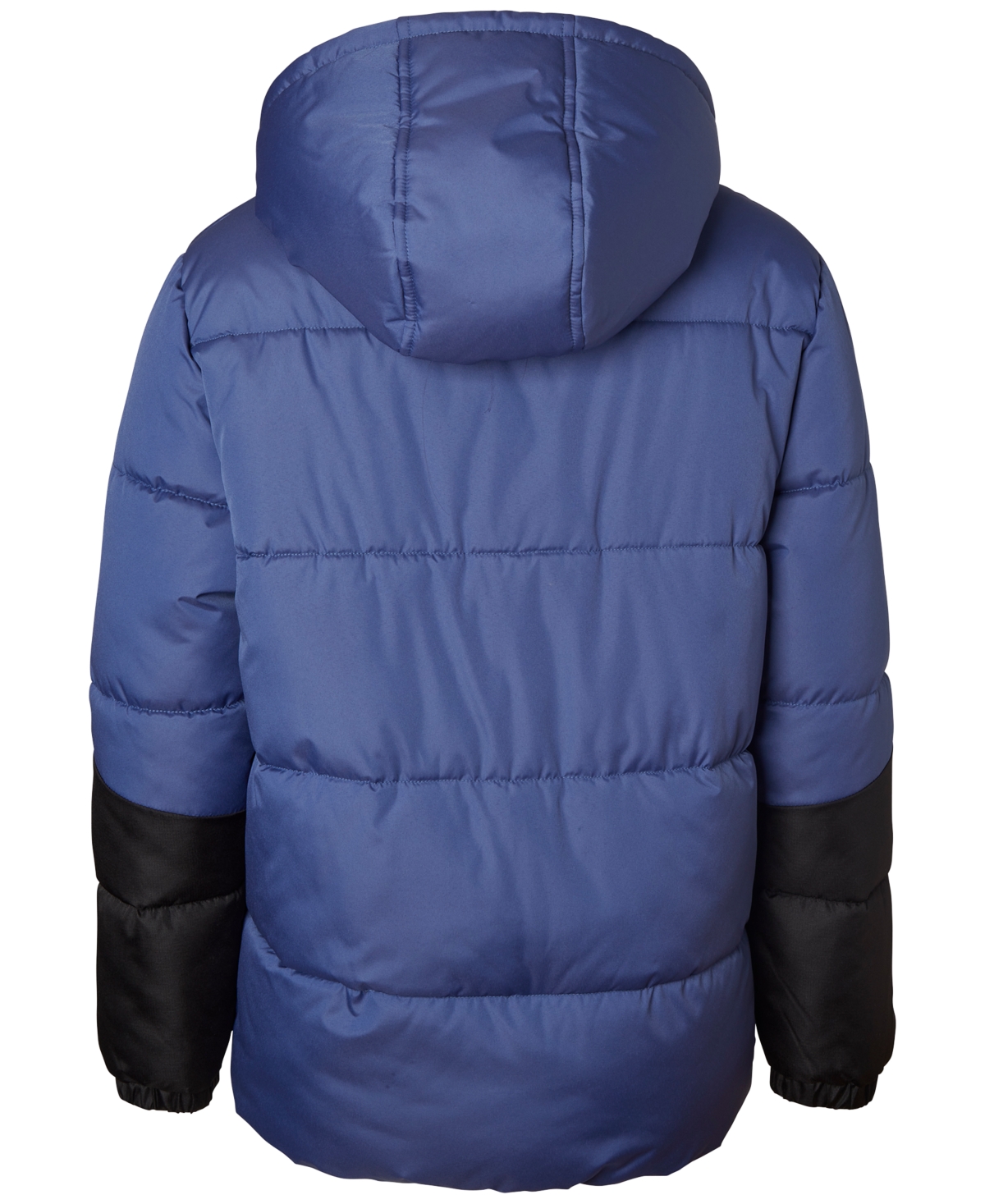 Ixtreme Toddler & Little Boys Colorblocked Full-Zip Hooded Puffer Jacket with Ribbed-Knit Beanie