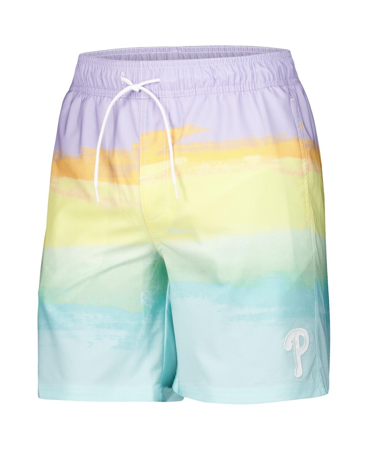 Shop G-iii Sports By Carl Banks Men's Philadelphia Phillies Perfect Game Volley Board Shorts In Gray