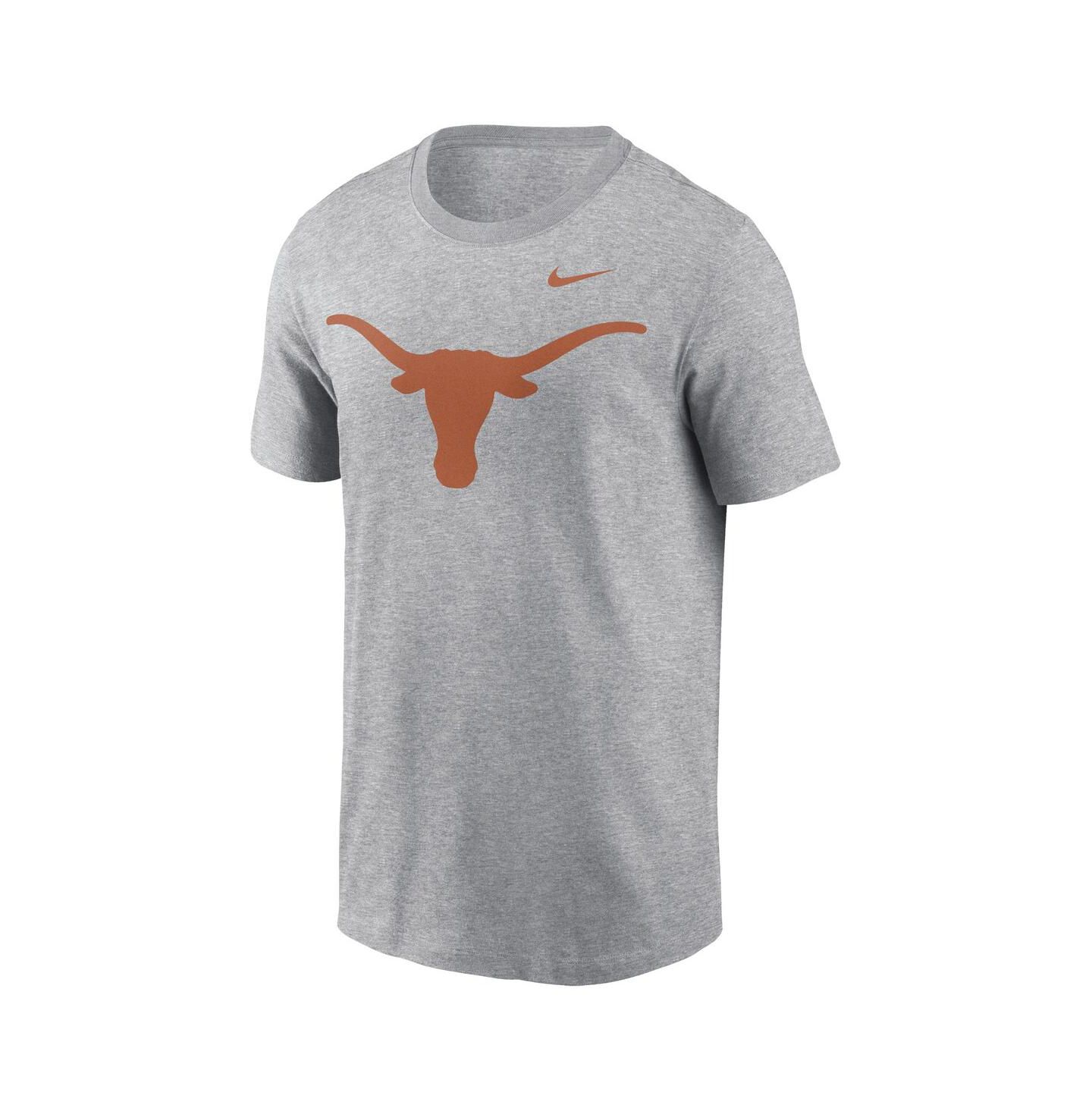 Мужская футболка Nike Heather Gray Texas Longhorns Primetime Evergreen Logo — фото 3