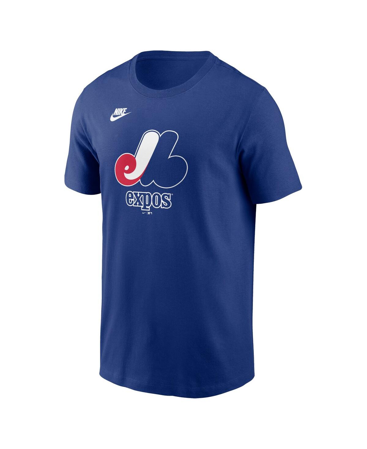 Nike Royal Montreal Expos Cooperstown Collection Team Logo T-shirt In Blue