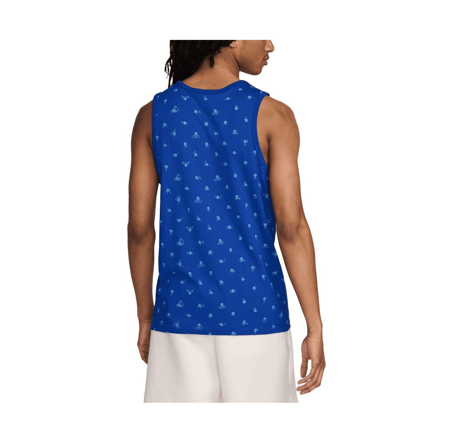Men's Blue Team USA Allover Print Club Tank Top