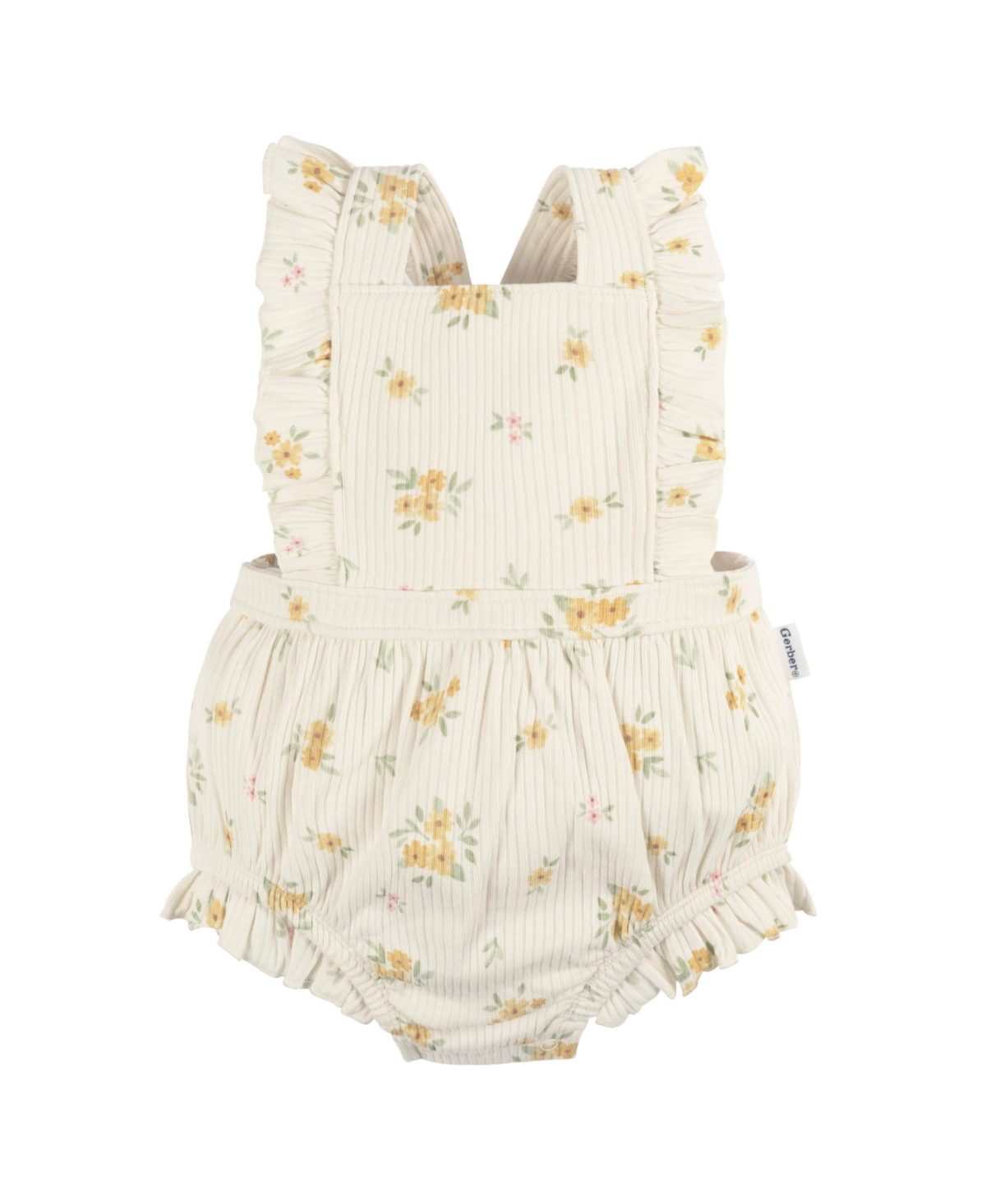 Gerber Baby Girls Baby Sleeveless Ruffle Romper