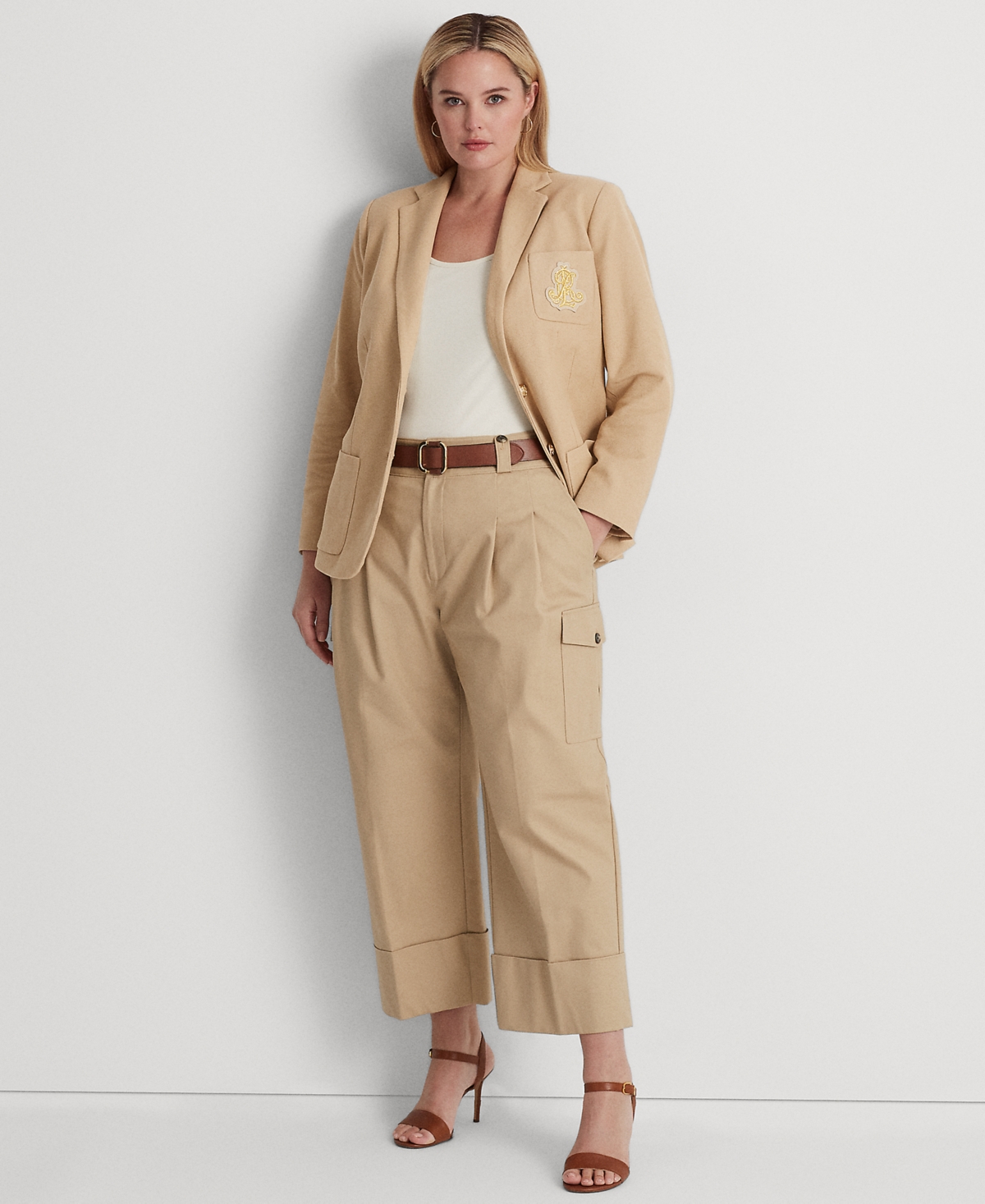 Lauren Ralph Lauren Plus Size Jacquard Blazer