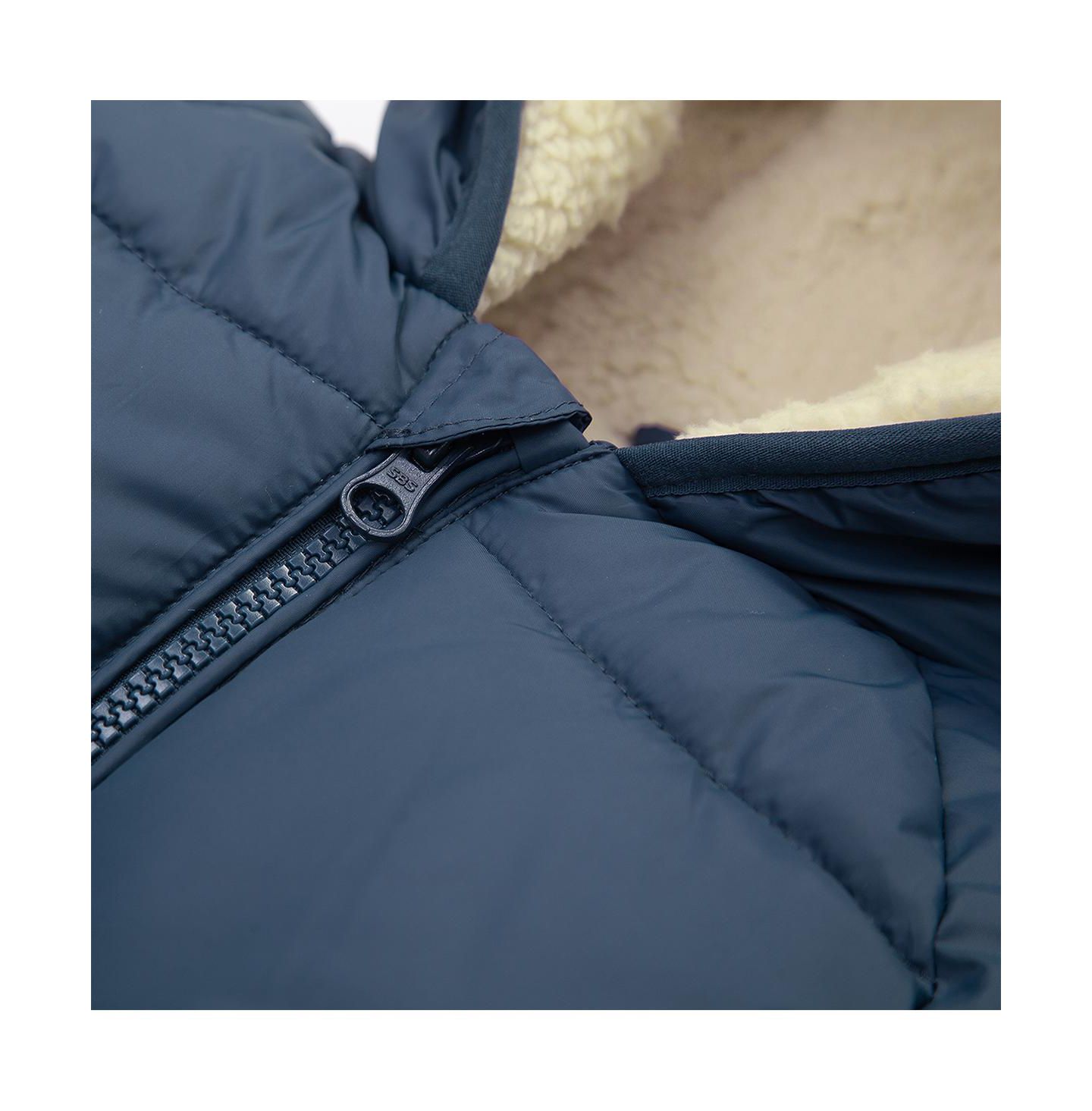 Куртка Rokka&Rolla Sherpa Fleece Lined Puffer Jacket 6-24M для мальчиков-малышей, цвет: Тёмно-синий — фото 5