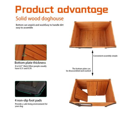 Streamdale Furniture Streamdale Villa Dog House Eco-Friendly, Indoor-Outdoor