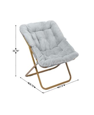 Aisling Oversized Folding Saucer Chair For Dorm, Bedroom