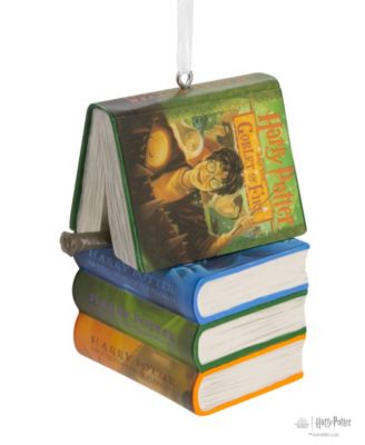 Harry Potter Books and Wand Christmas Ornament