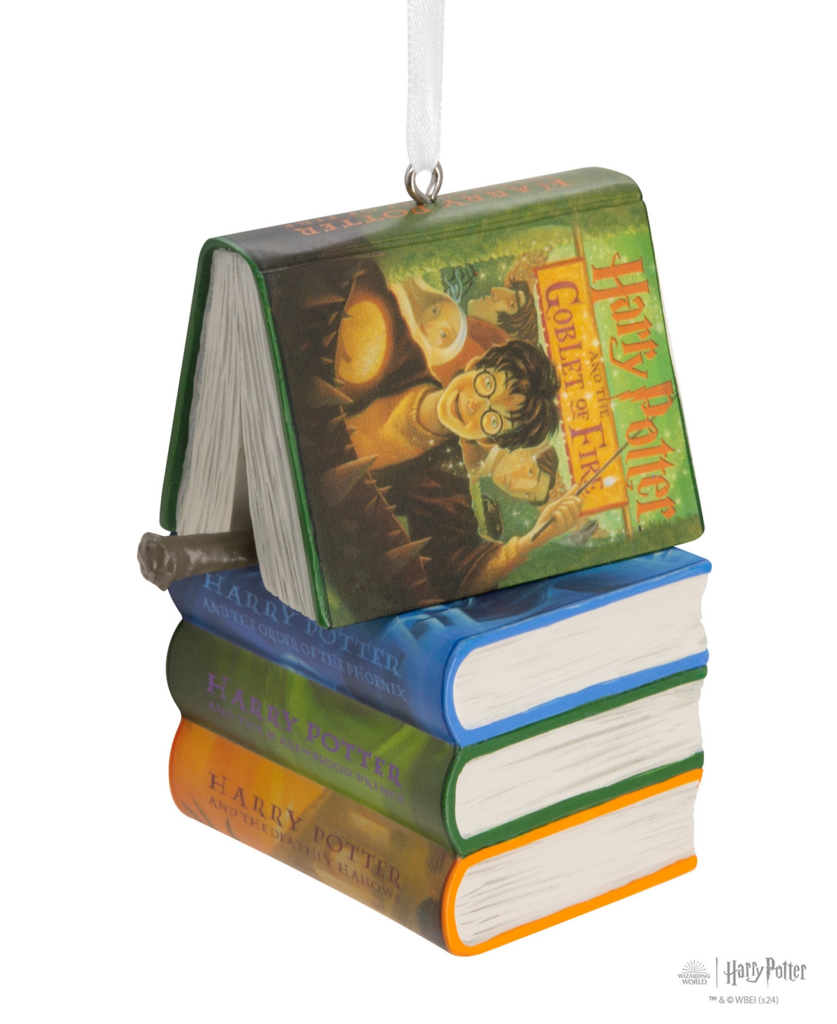 Hallmark Harry Potter Books And Wand Christmas Ornament In Multi-colored