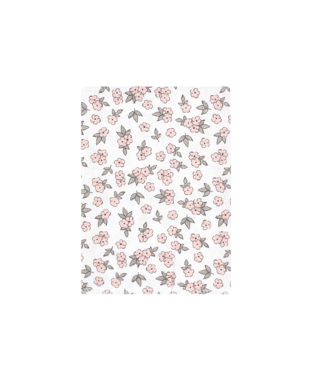 Hudson Baby Infant Girl Cotton Flannel Burp Cloths Bundle, One Size - Wild forest pink