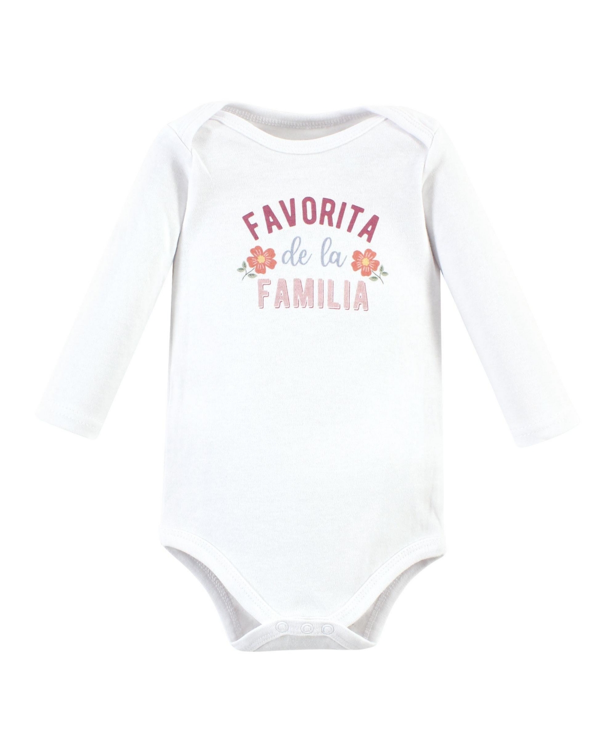 Hudson Baby Baby Girls Cotton Long-Sleeve Bodysuits, Bonita 5 Pack - Bonita 5 pack