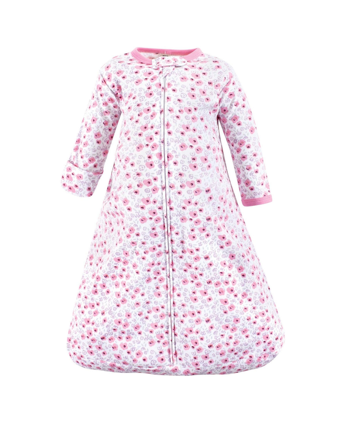 Hudson Baby Baby Girls Cotton Long-Sleeve Wearable Sleeping Bag, Sack, Blanket,- Floral unicorn long sleeve