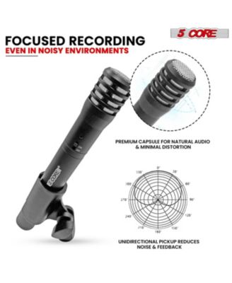 Professional Instrument Microphone Pencil Mic Condenser Cardioid Unidirectional Stick Microfono + Windscreen Mic Clip & Case
