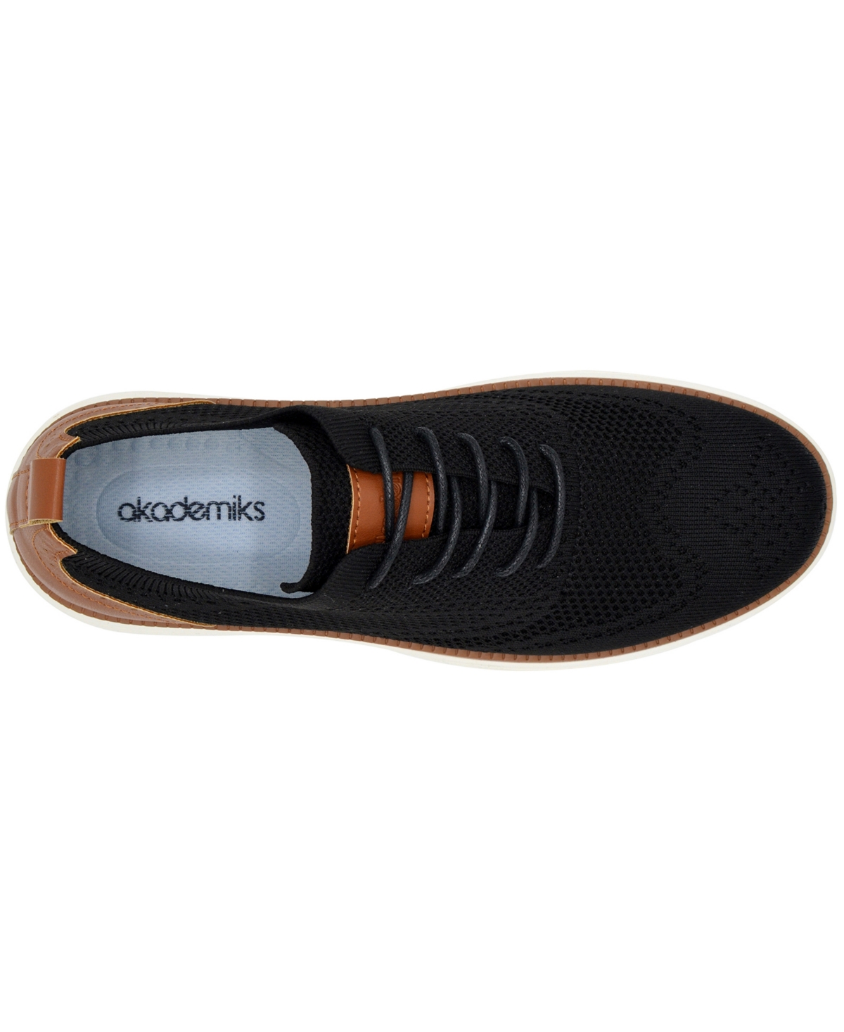 AKADEMIKS MEN'S OLNEY WINGTIP KNIT OXFORD SHOES 