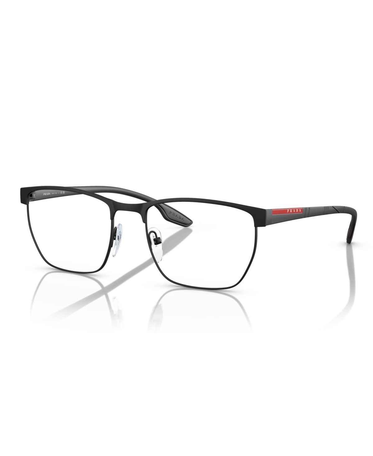 Men's Eyeglasses, Ps 50LV - Black Rubber