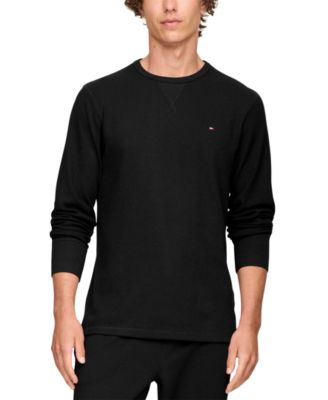 Men's Waffle-Knit Long-Sleeve Crewneck Thermal Top