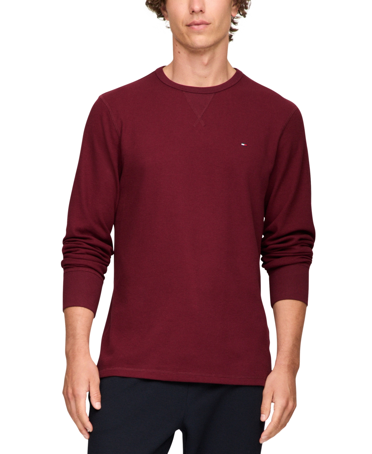 Tommy Hilfiger Classic Crewneck Sweater In Port