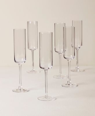 Tuscany Classics Straight Flutes, Set Of 6