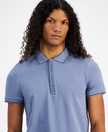 Armani exchange logo placket polo store
