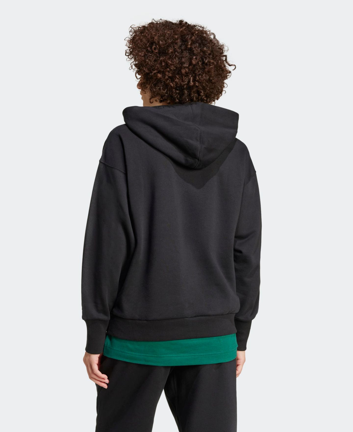 Женское худи adidas All SZN Fleece Boyfriend, цвет: Чёрный — фото 2