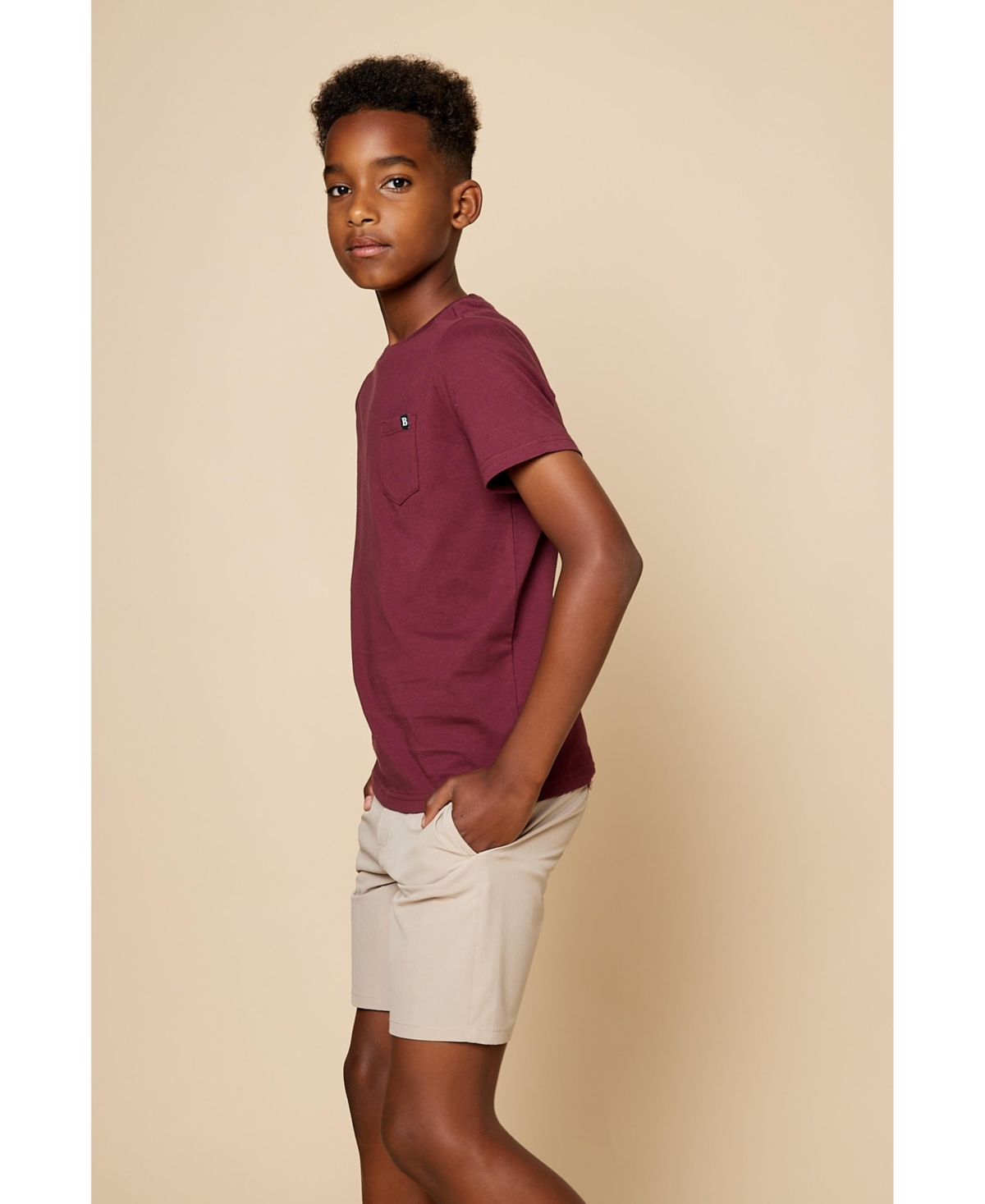 B by Brooks Brothers Big Boys Short Sleeve Pocket T-shirt